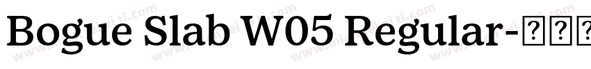 Bogue Slab W05 Regular字体转换